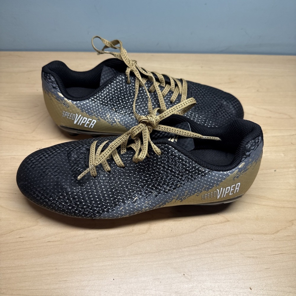 DSG Soccer Cleats Shoes Size 6 Speed‎ Viper Black/Gold